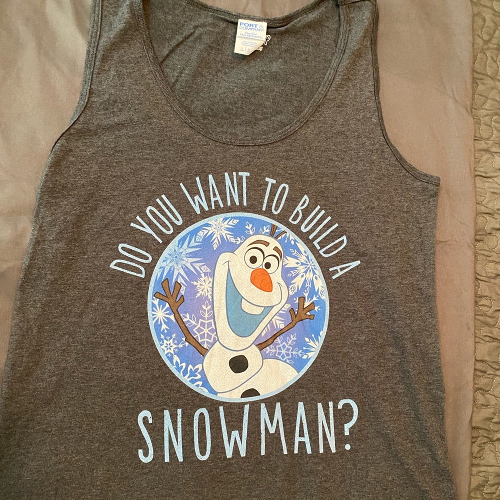 Disney Gray Olaf Tank Top